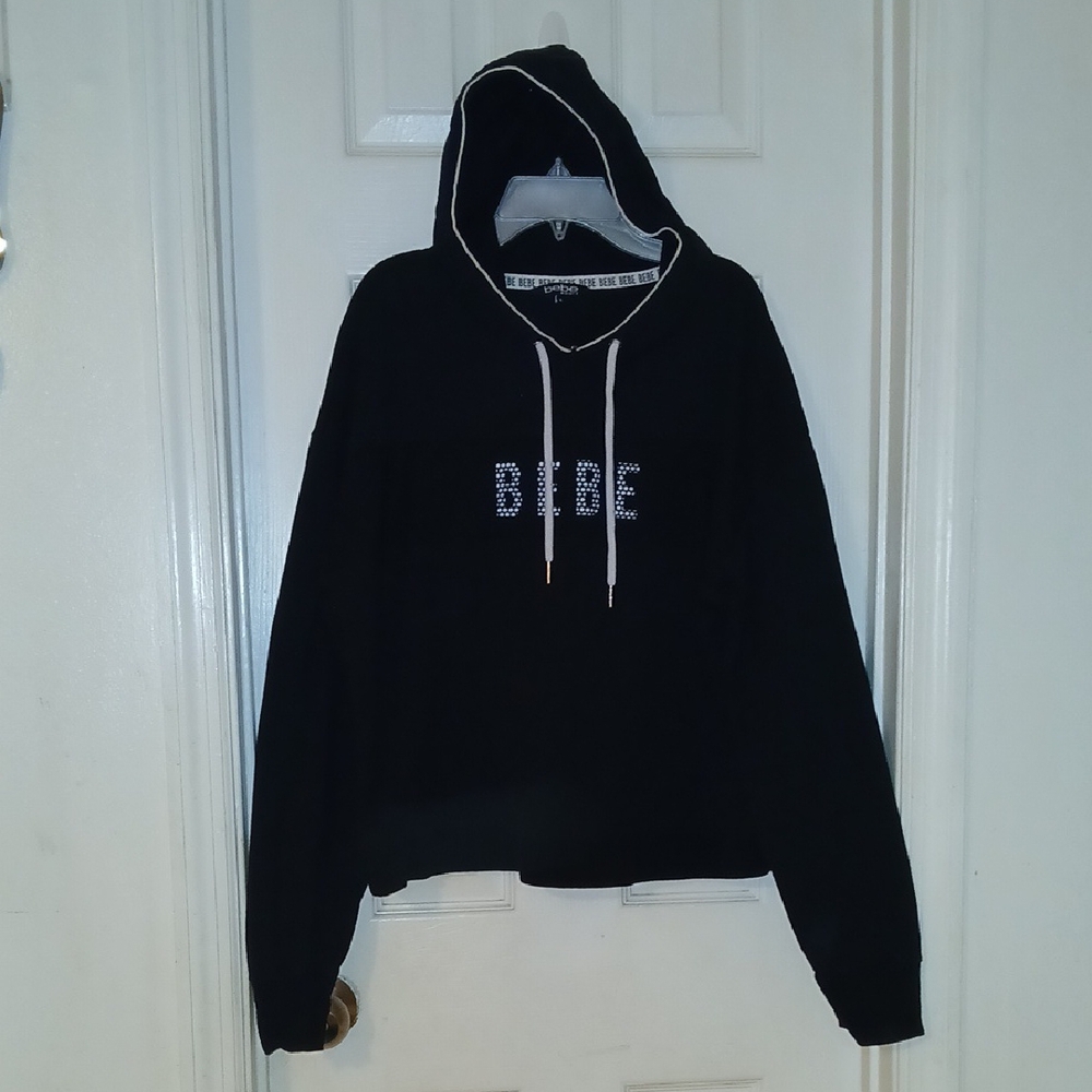 Bebe Black Hoodie Sweater